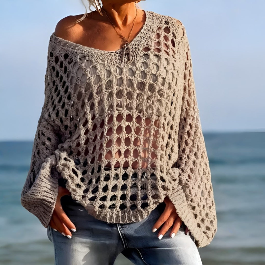 Women's Cover Up Crochet Sweater Loose Fit