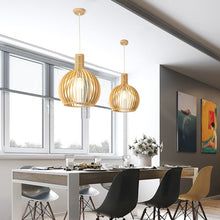 Handcrafted Wooden Pendant Light Natural