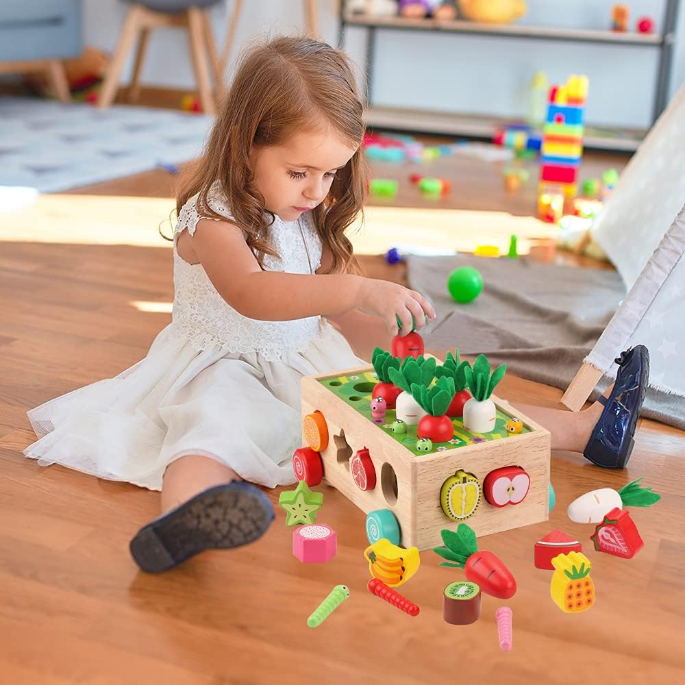 Wooden Montessori Toy Set Educational Farm