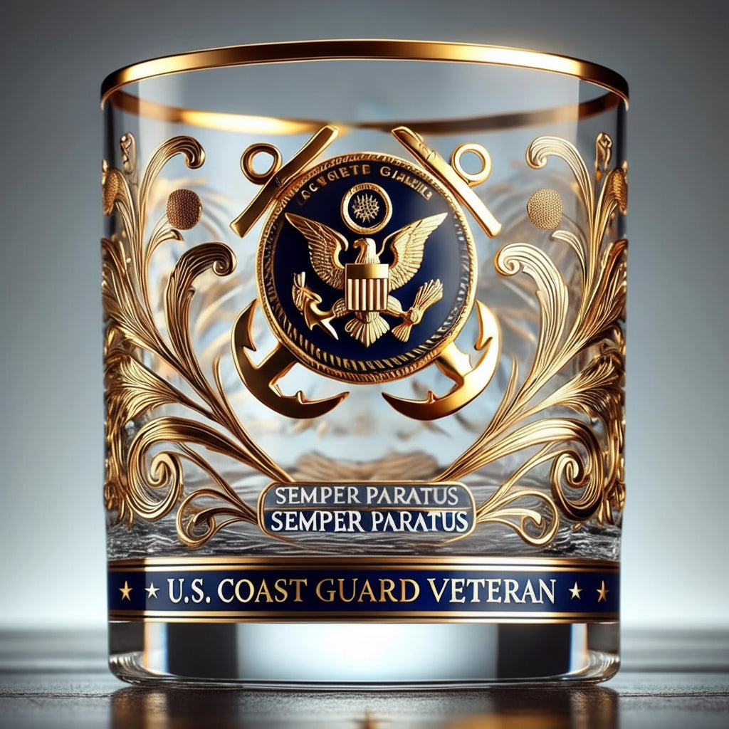 Glass Veteran Tribute Engraved Memorial