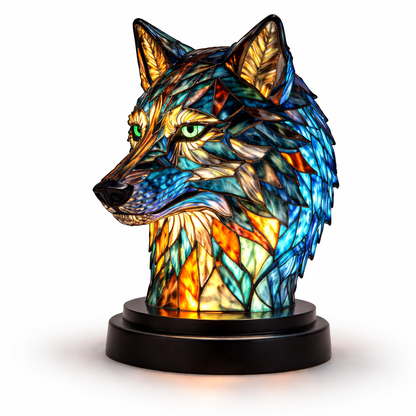 Table Lamp Animal LED Accent Light Stained