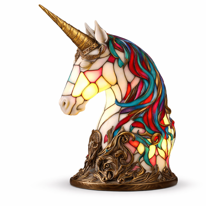 Table Lamp Animal LED Accent Light Stained