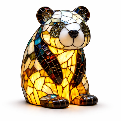 Table Lamp Animal LED Accent Light Stained