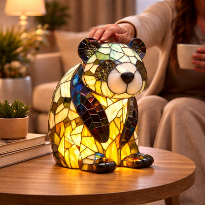 Table Lamp Animal LED Accent Light Stained