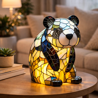 Table Lamp Animal LED Accent Light Stained