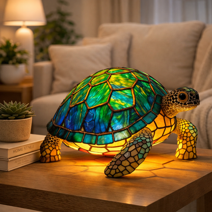 Table Lamp Animal LED Accent Light Stained