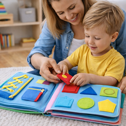 Busy Book Montessori Felt Activity Book