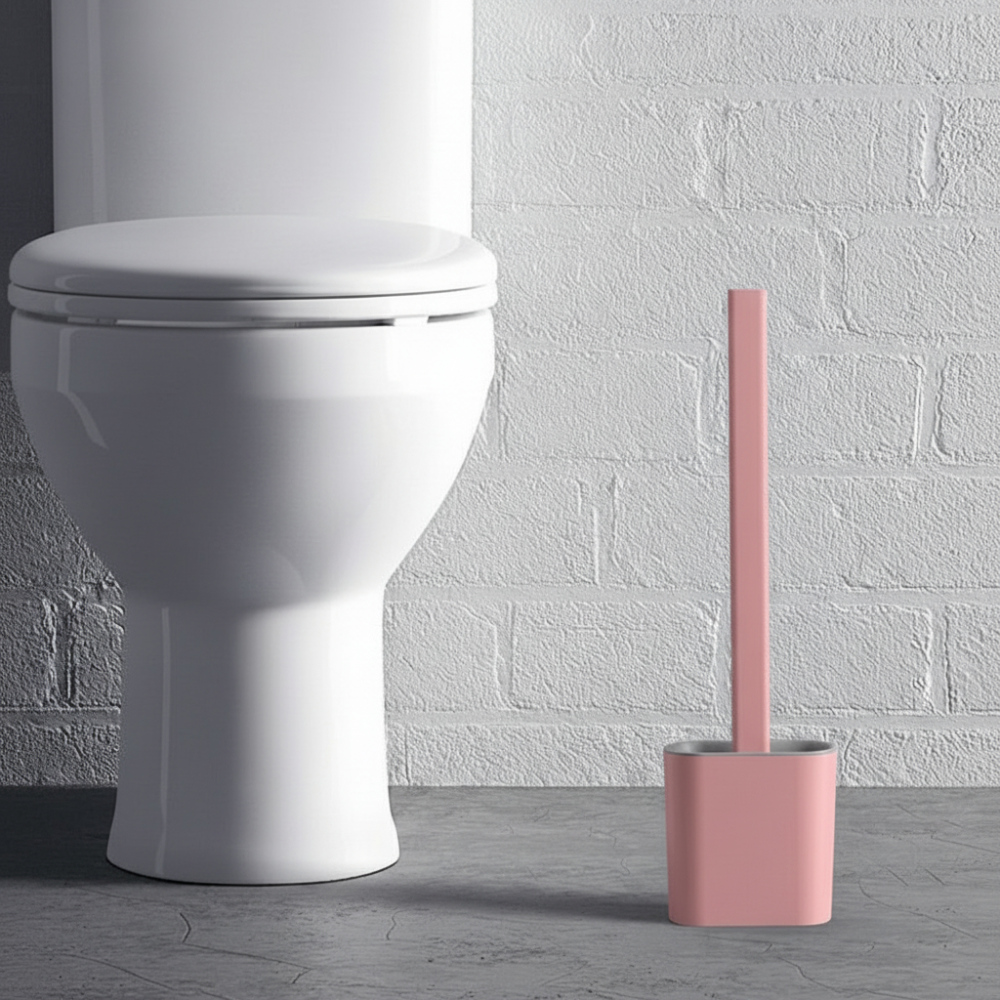 Toilet Brush Silicone Flexible Hygienic Wall