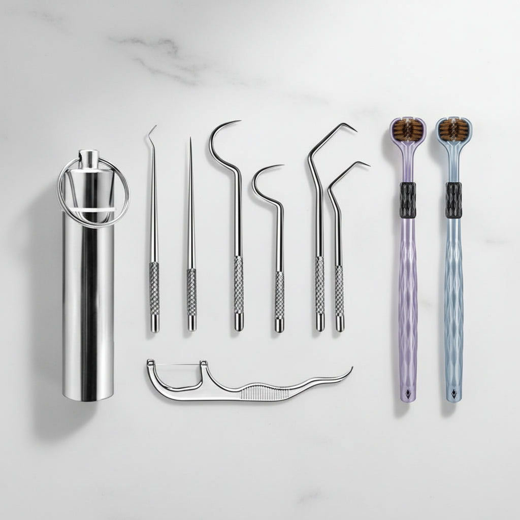 Toothpick Set Reusable Metal Toothpicks