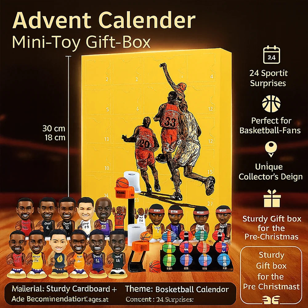 Toy Basketball Advent Calendar Mini Figure