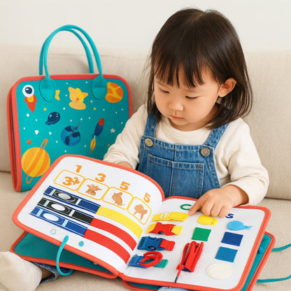 Toy Sensory Montessori Activity Board Travel
