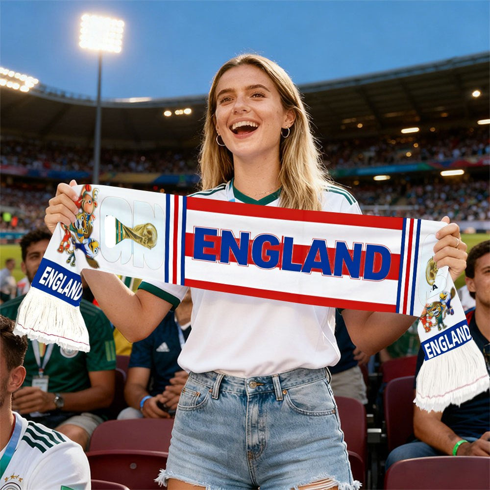 UK Flag Fan Scarf World Cup Supporter