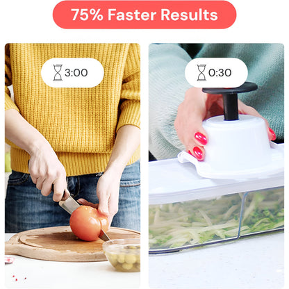 Vegetable Chopper Manual Food Prep Cutter