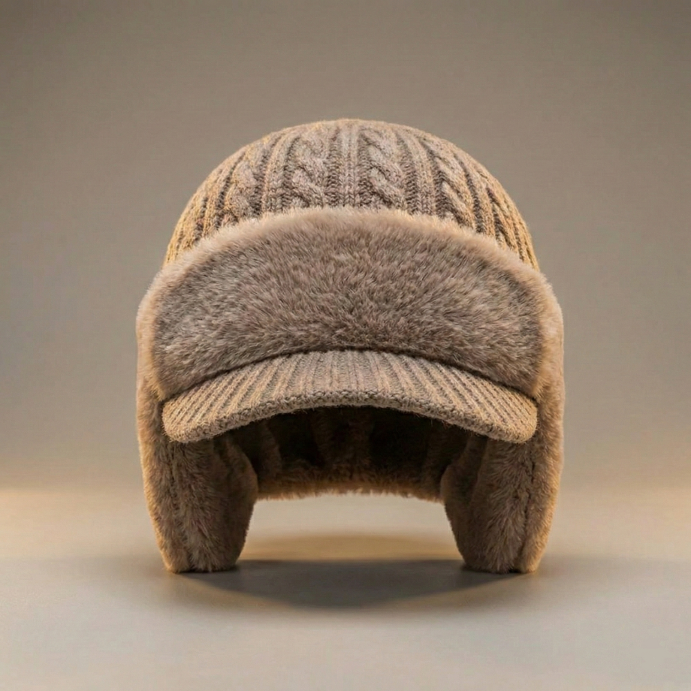 Winter Hat Ear Flap Trapper Knit Cap