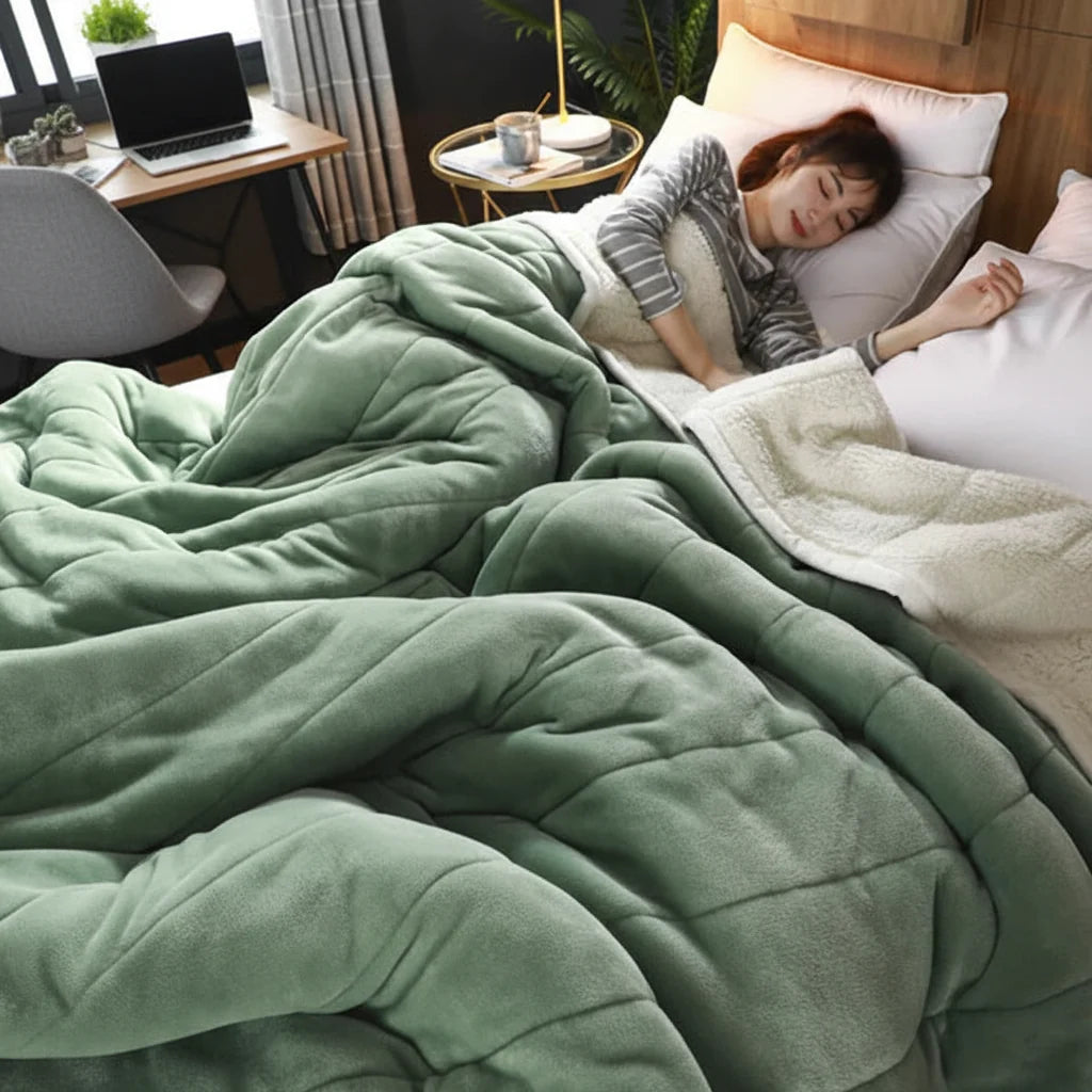 Blanket Flannel Throw Soft Warm Winter Sofa