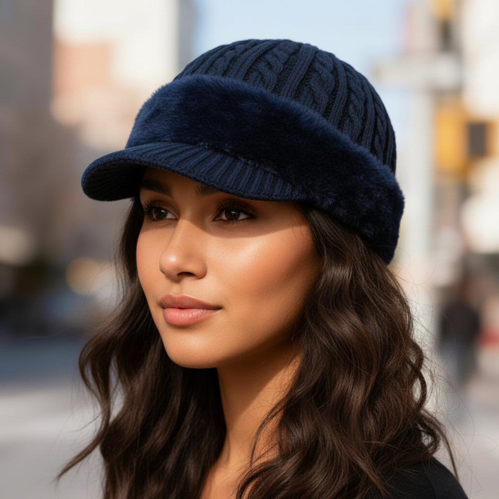 Winter Hat Trapper Knit Cap Ear Flap