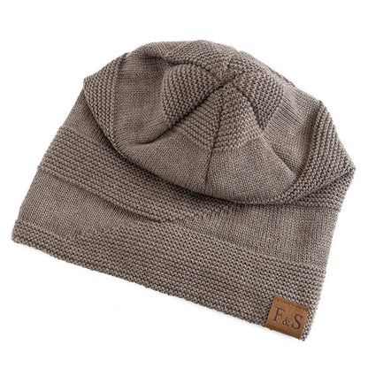 Beanie Winter Hat Knit Acrylic Lined Slouch