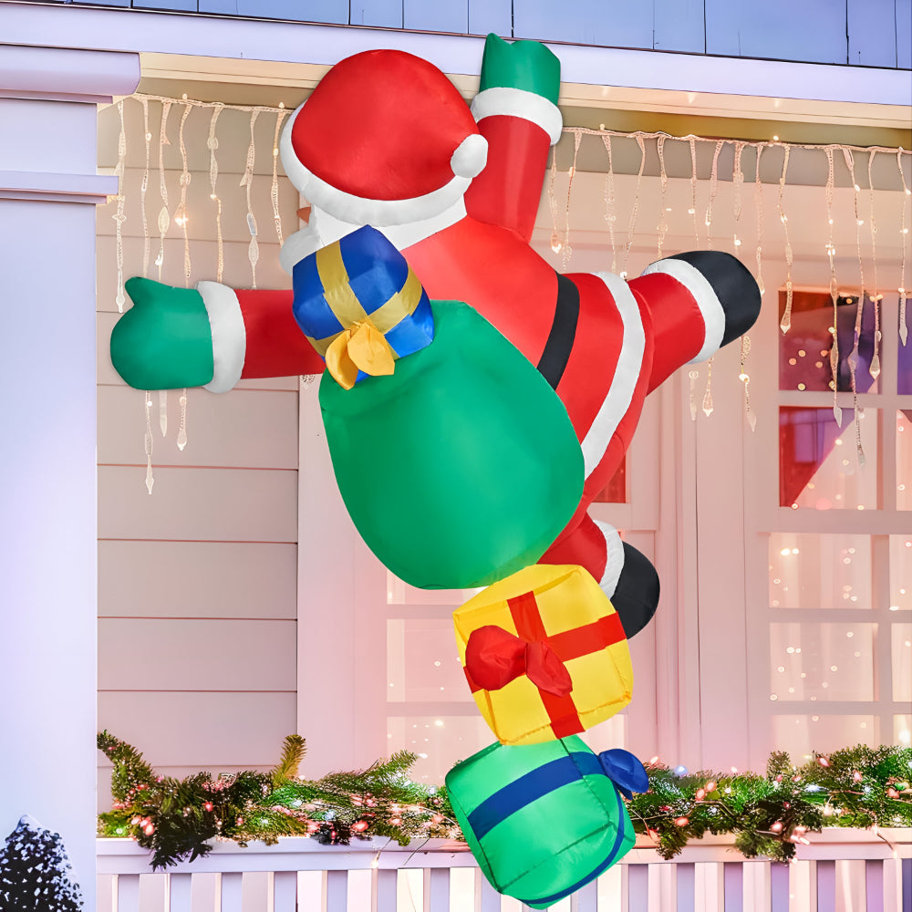 Christmas Inflatable Climbing Santa LED