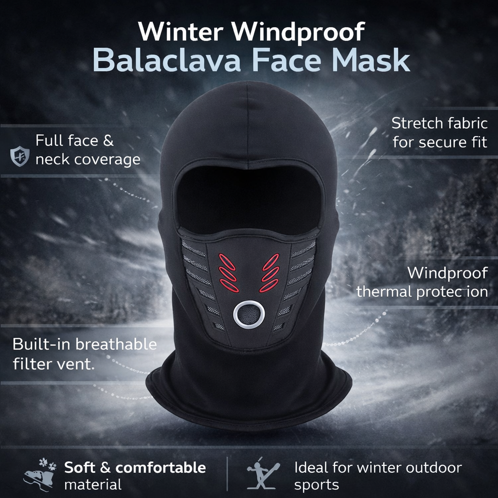 Winter Face Mask Windproof Thermal Full