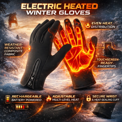 Winter Thermal Heated Gloves Touchscreen