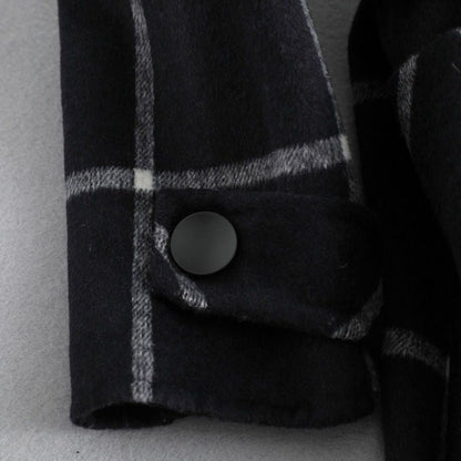Women’s Coat Plaid Long Winter Outerwear