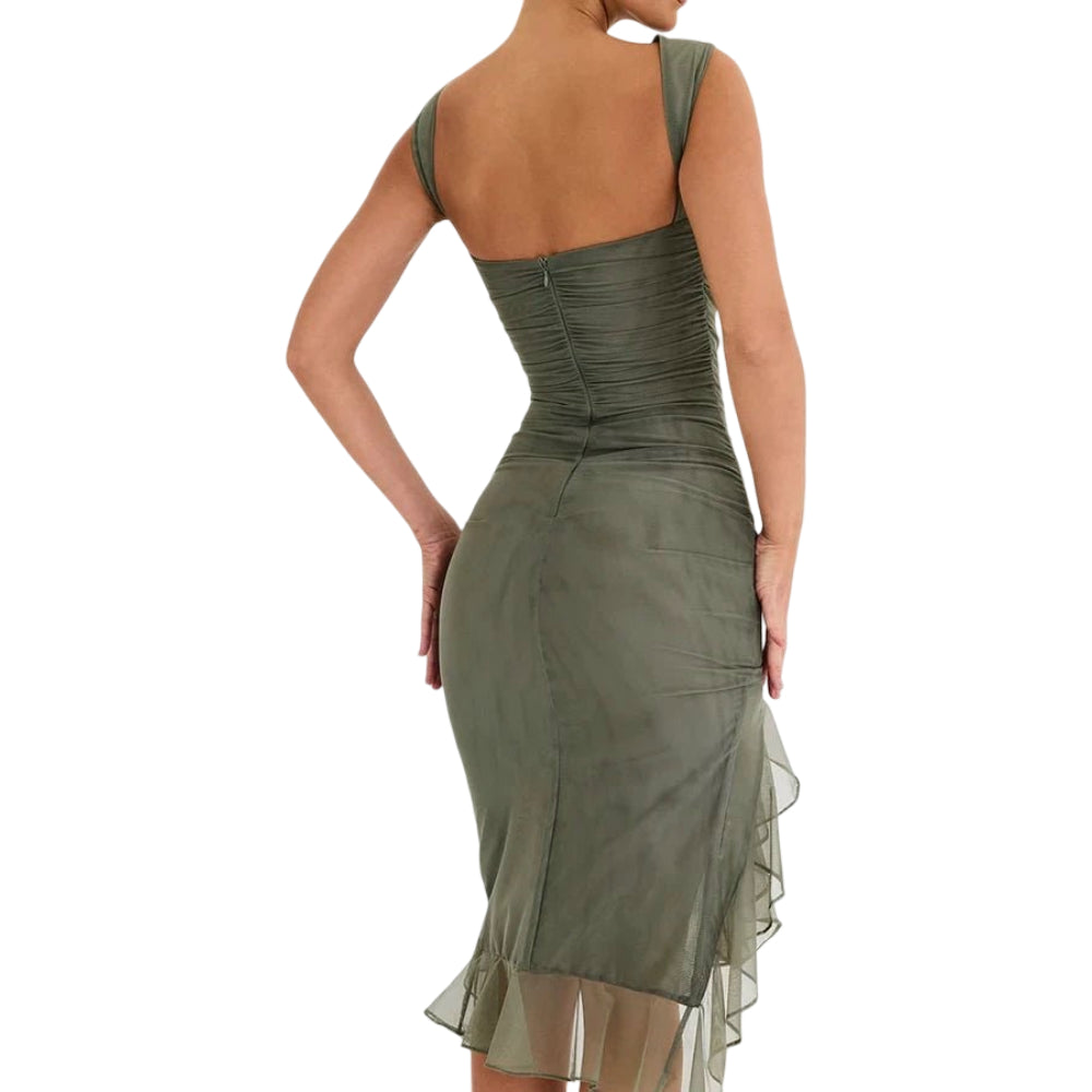 Women's Dresses Cocktail Dress Ruched Midi