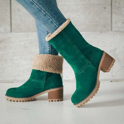 Women's Winter Boots Chunky Heel Boots