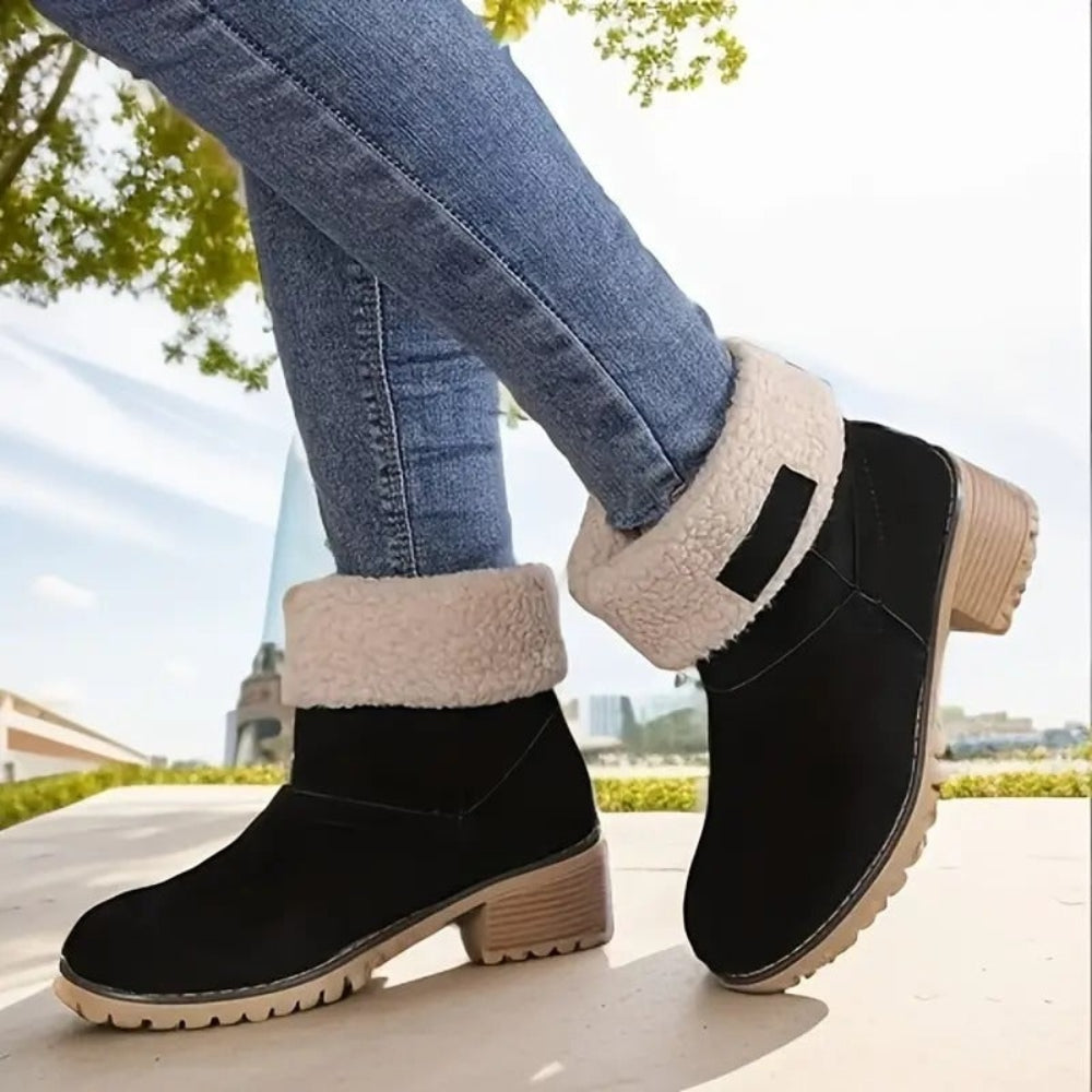 Women's Winter Boots Chunky Heel Boots