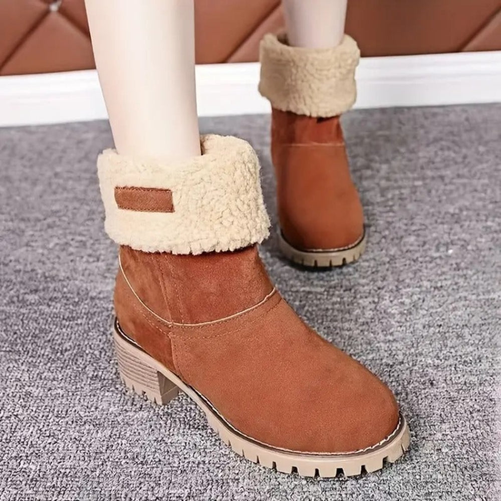 Women's Winter Boots Chunky Heel Boots