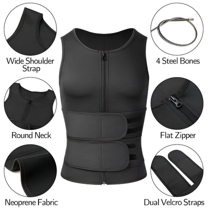 Workout Vest Neoprene Adjustable Fitness