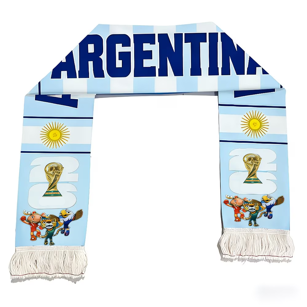 Argentina Flag World Cup Soccer Scarf Fan
