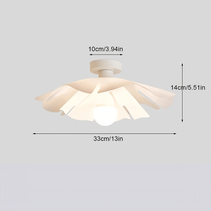 Rose Petal Ceiling Light Modern Semi Flush