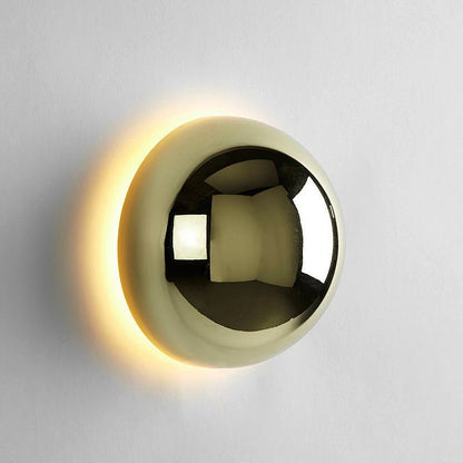 Bauhaus Eclipse Wall Lamp Gold Finish Modern