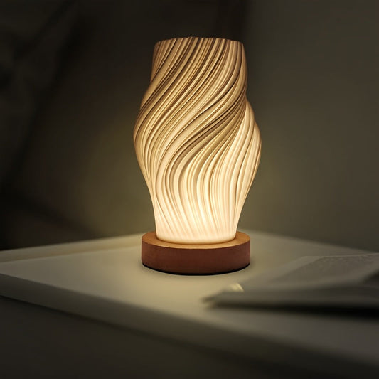 Modern LED Swirl Table Lamp Minimalist