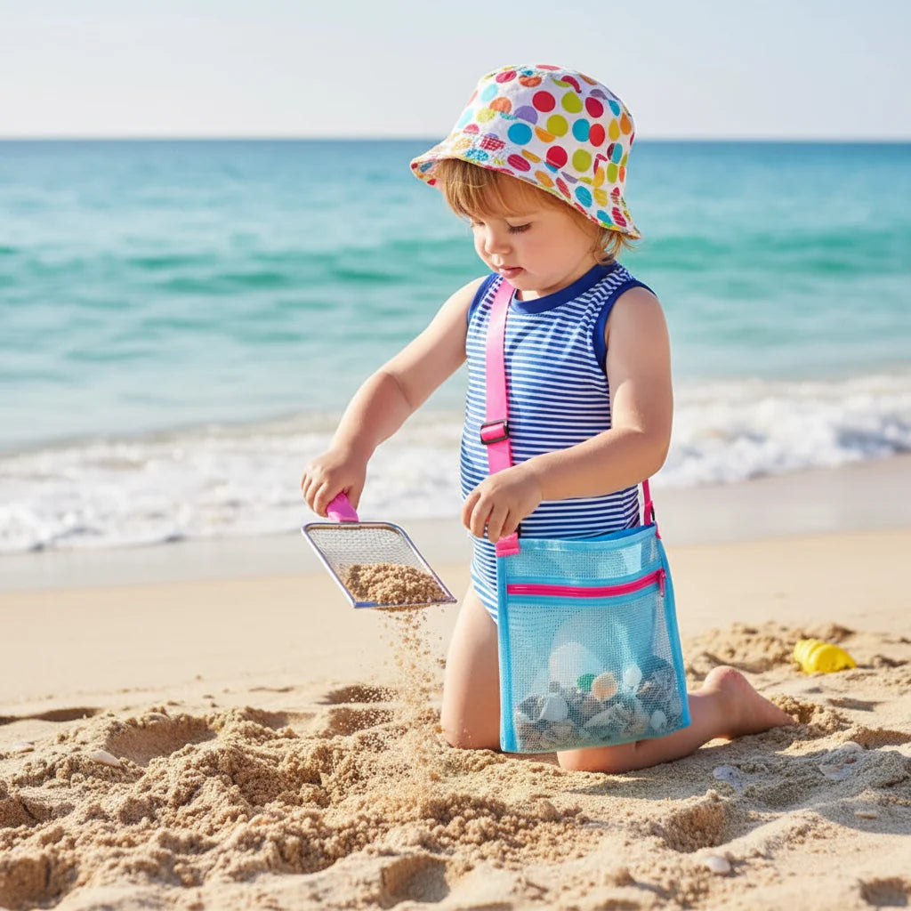 Beach Toy Kids Sand Sifter Shell Collector