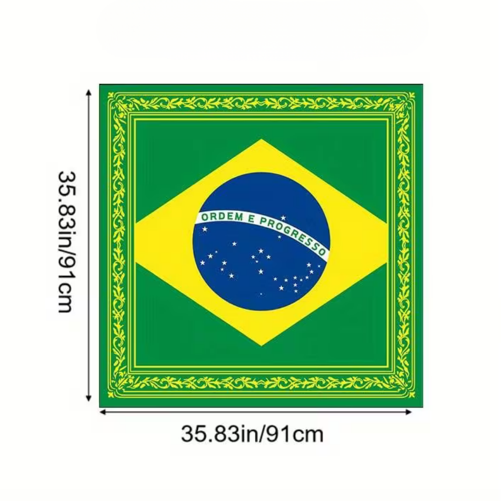 Brazil Flag World Cup Head Scarf Bandana