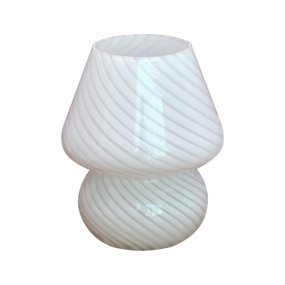 Murano Style Glass Mushroom Lamp USB
