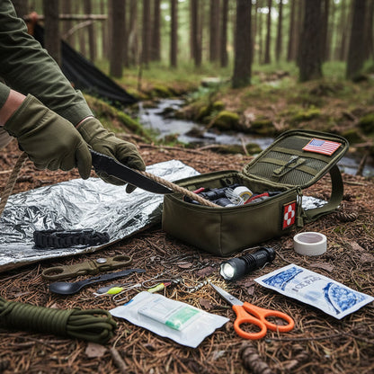 Compact Survival Backpack Outdoor First Aid