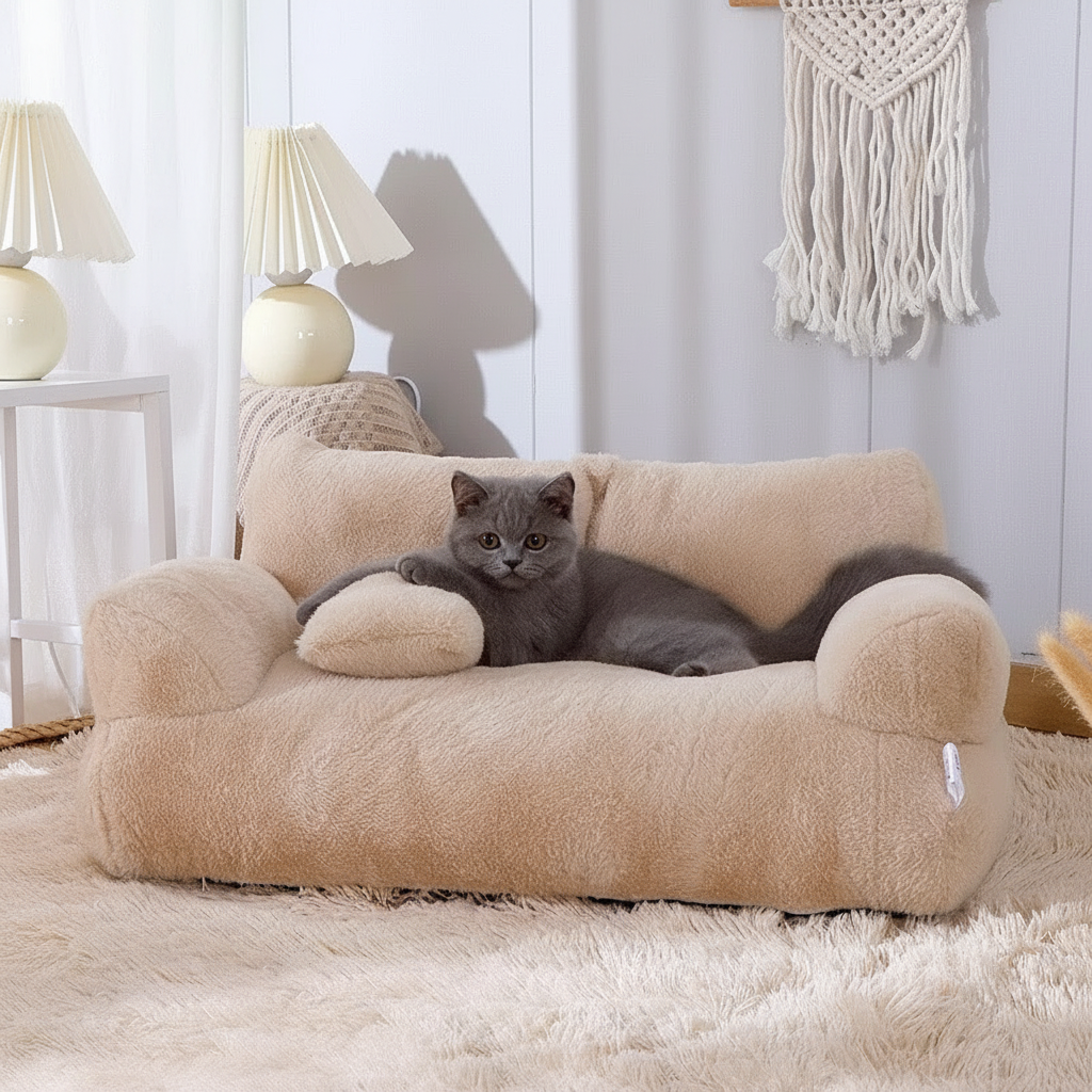 Calming Pet Sofa Soft Relax Zipper Design