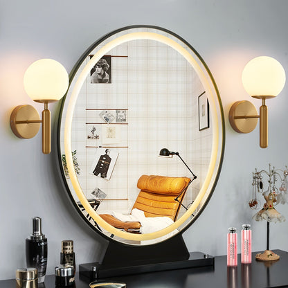 Modern Glass Wall Sconce Elegant Metal