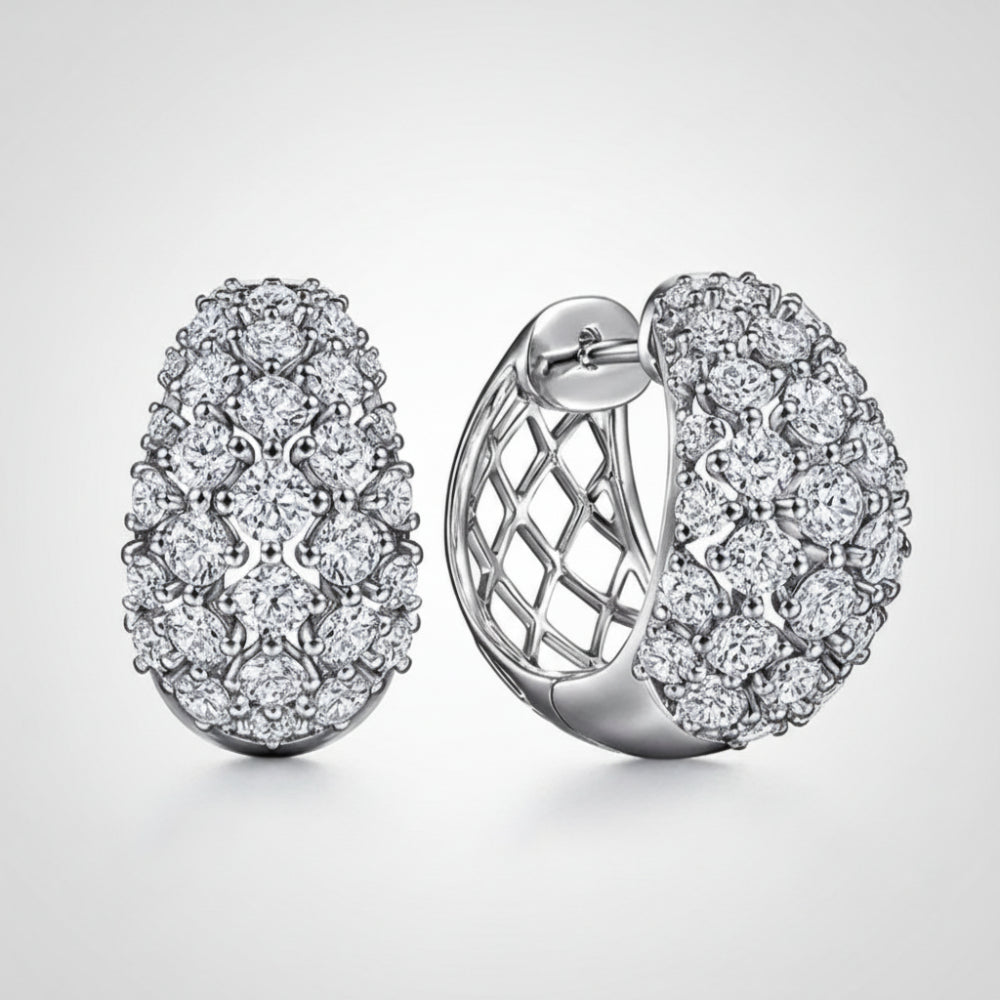 Earrings Mothers Day Gift Silver Crystal