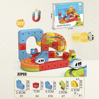 Construction Toy Electric Train Set Magnetic