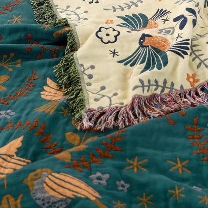 Cooling Throw Blanket Reversible Decorative