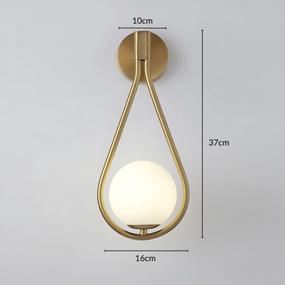 Droplet Wall Light Modern Teardrop Wall Lamp
