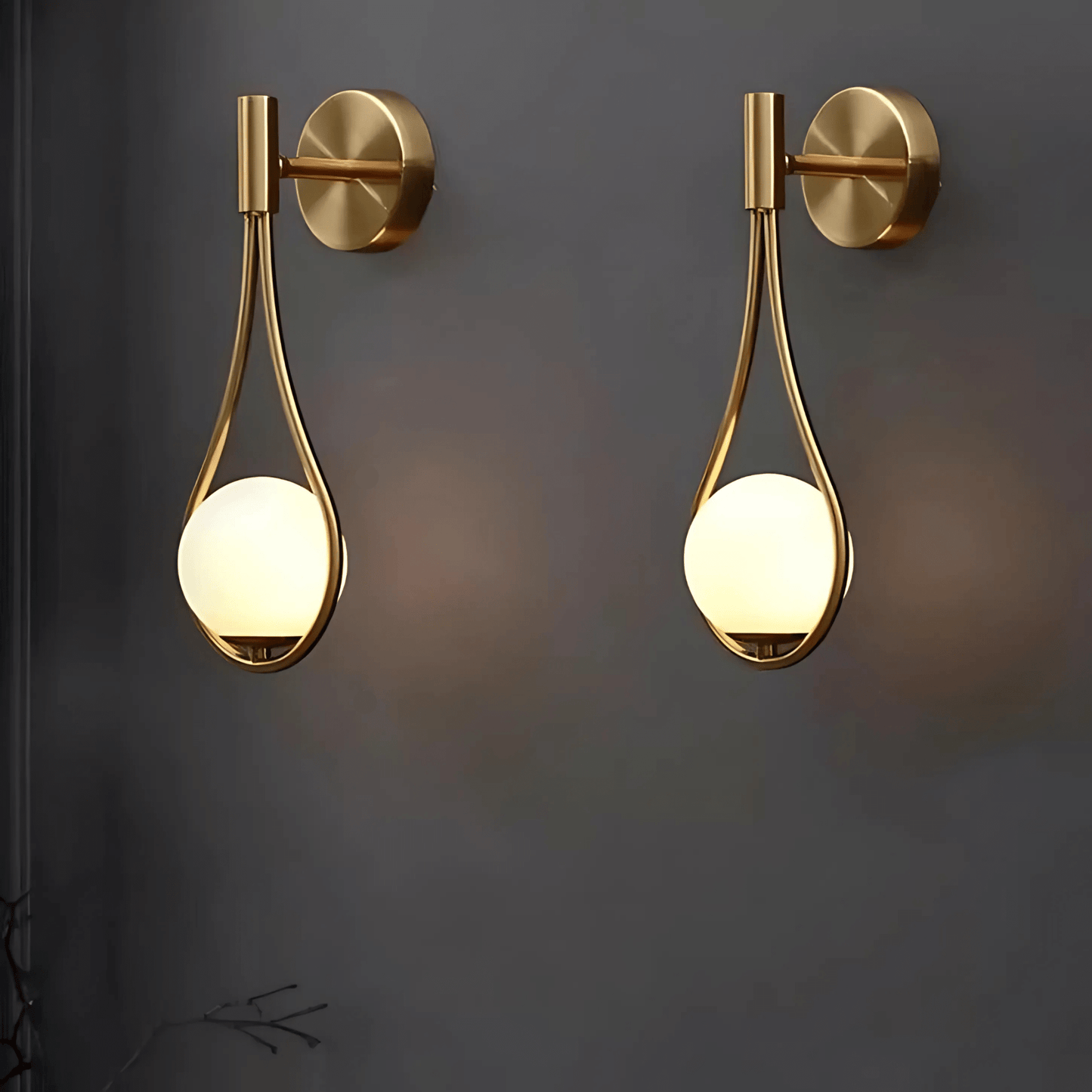 Droplet Wall Light Modern Teardrop Wall Lamp