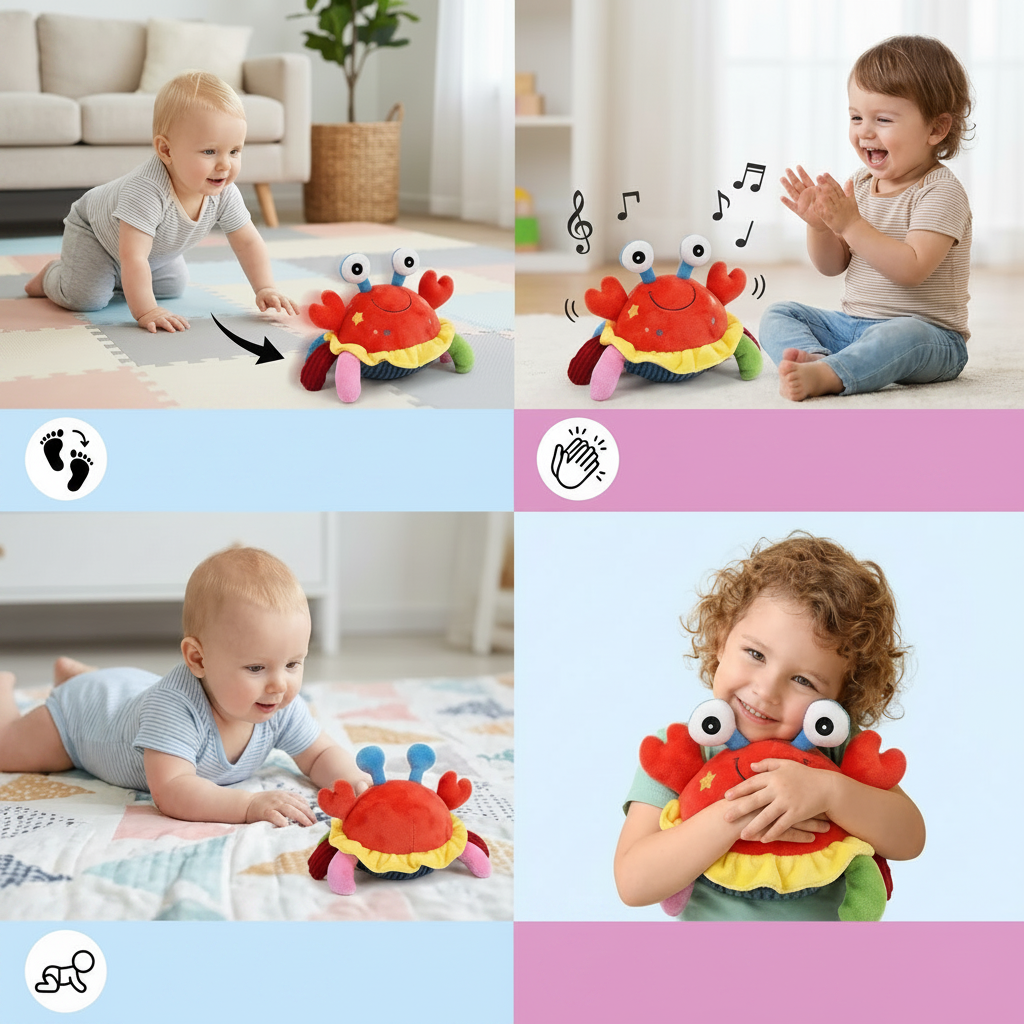 Educational Toy Interactive Toy Musical Crab