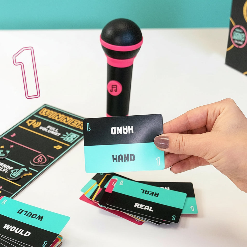 Party Game Karaoke Card Microphone Singing