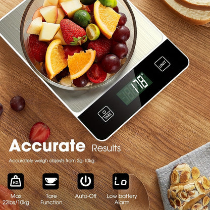 Kitchen Scale Digital Stainless Steel 22LB