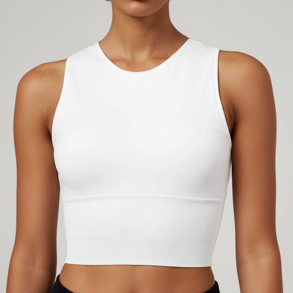 Womens Pickleball Crop Tank High Stretch