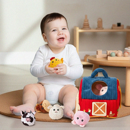 Farm Animal Toys Playset Soft Plush Fun